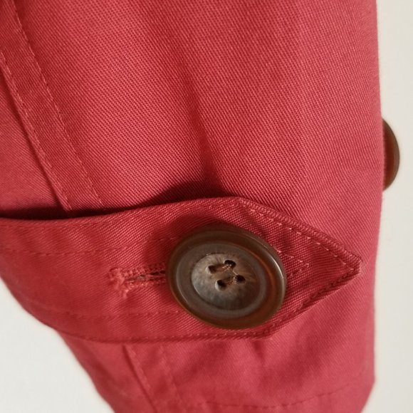 Garnet Hill Double Breasted Belted Trench Jacket - Picture 11 of 16